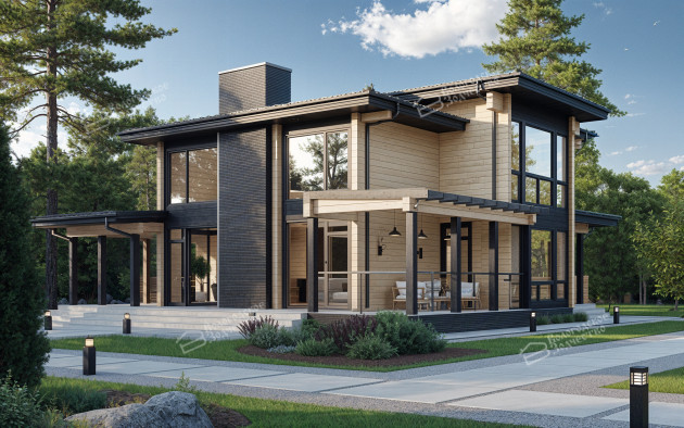 Дом из клееного бруса VZ-341